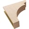 Ekena Millwork 6"W x 24"D x 24"H Thin Yorktown Rough Cedar Woodgrain TimberThane Corbel, Primed Tan CORUR06X24X24YORRCPR - alternate 6